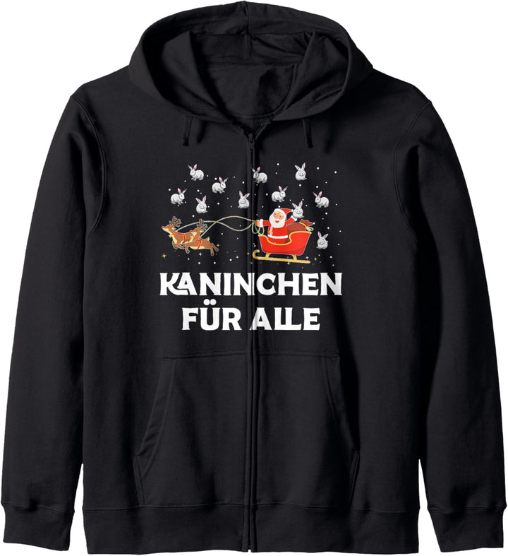 Kaninchen Für Alle Hase Weihnachtsmann Kapuzenjacke