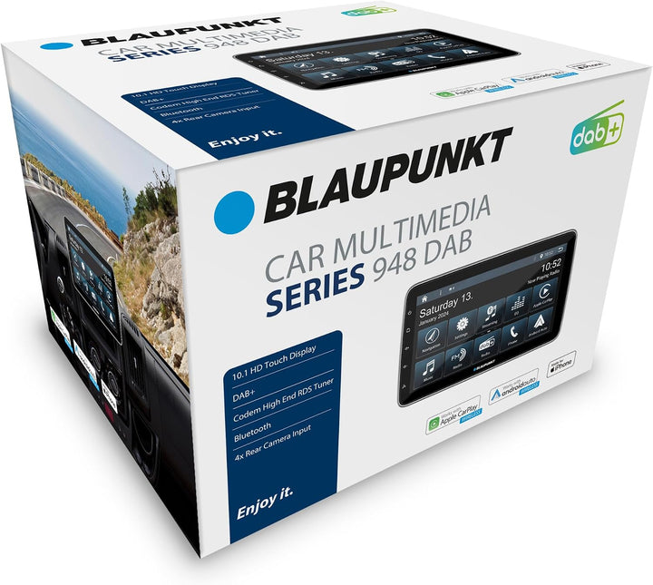 Blaupunkt Cape Town 948 DAB, 1-DIN Car-Multimedia, 10,1" Touchscreen, Wireless CarPlay + Android Aut