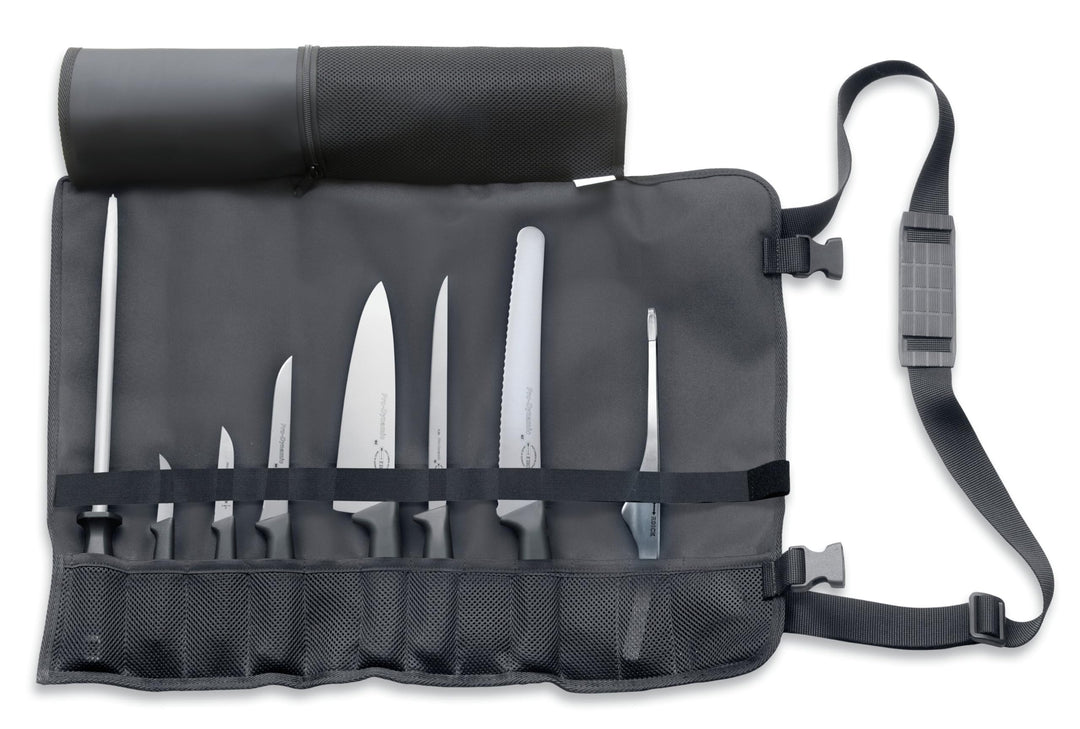 F. DICK Starter-Set ProDynamic 8-teilig (Messer-Set inkl. Rolltasche, Kochmesser inkl. Wetzstahl + P