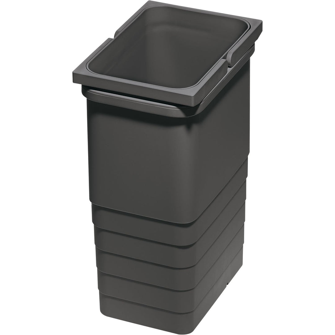 NINKA Abfallbehälter eins2vier, 21 Liter, BxHxT: 210 x 275 x 420 mm, dunkelgrau