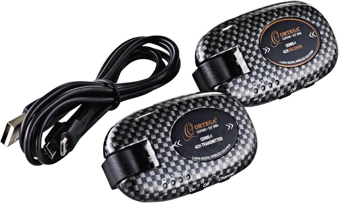 ORTEGA Digital wireless System - 4 Kanäle / 2,4 Ghz/wiederaufladbar/inkl. USB Kabel (ODWS-1CAR)