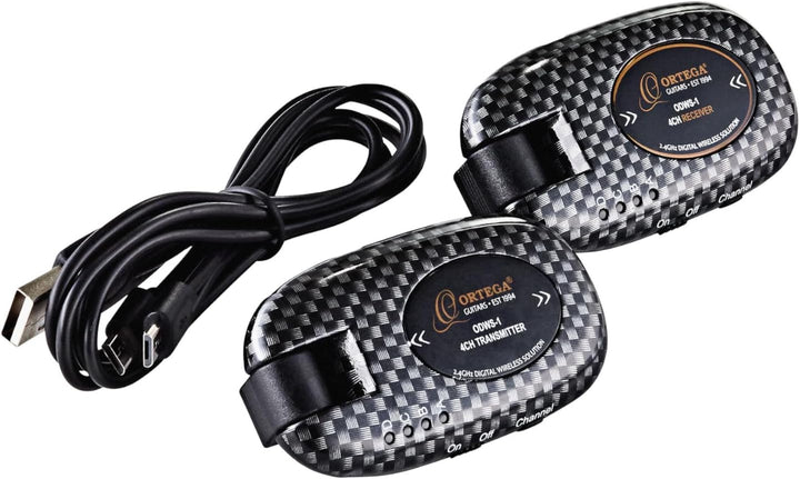 ORTEGA Digital wireless System - 4 Kanäle / 2,4 Ghz/wiederaufladbar/inkl. USB Kabel (ODWS-1CAR)