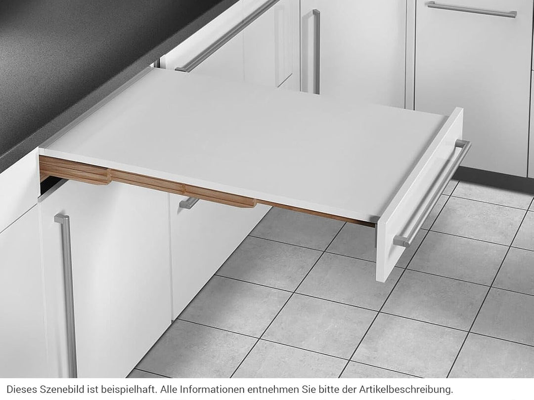 Hailo Auszugtisch 3845601 | Rapid 60 Ausziehtisch stufenlos | für 60cm Schrankbreite und Schubkasten