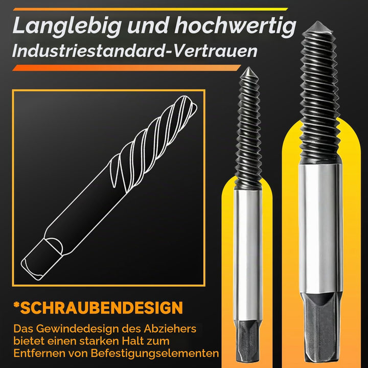 11 Stück Schraubenausdreher Set mit Hss Bohrer Set,Schraubenlöser Linksausdreher Set,Justierbares We