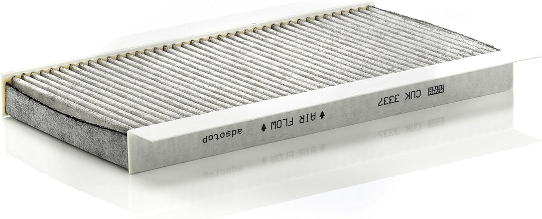 MANN-FILTER CUK 3337 Innenraumfilter – Pollenfilter mit Aktivkohle – Für PKW CUK Single, CUK Single