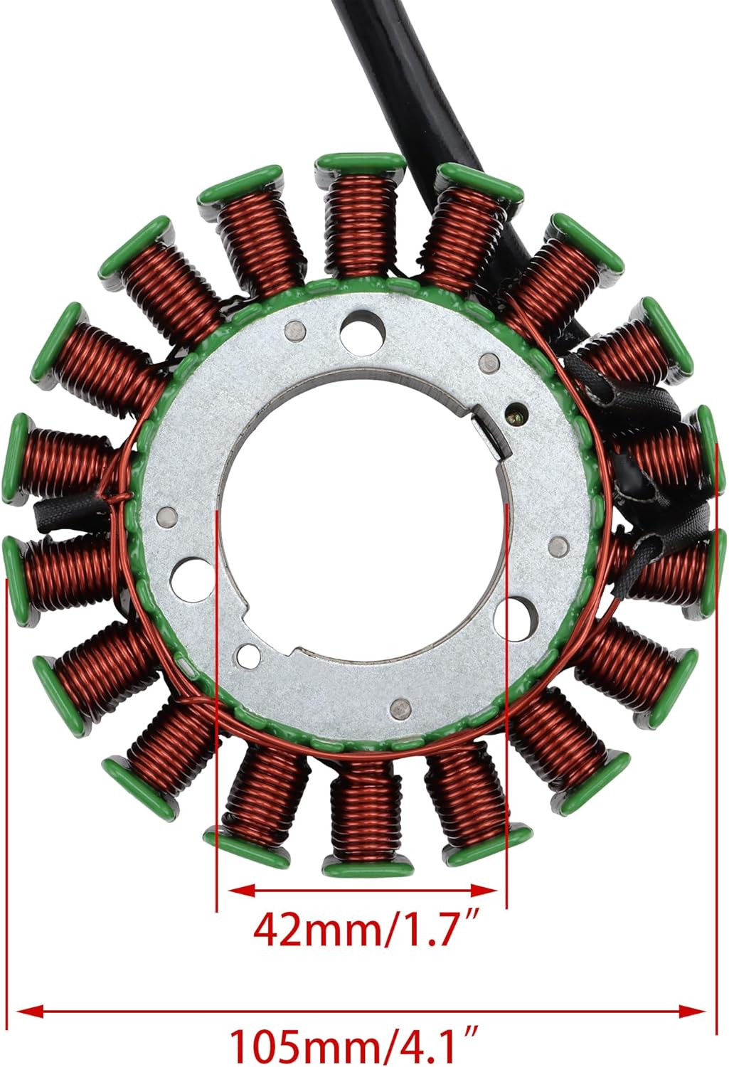 WOOSTAR 18 Spule 3 Draht Magneto Stator Ersatz für FZ6 FZ6N FZ6S Pocketbike 2004-2009 Motor, FZ6