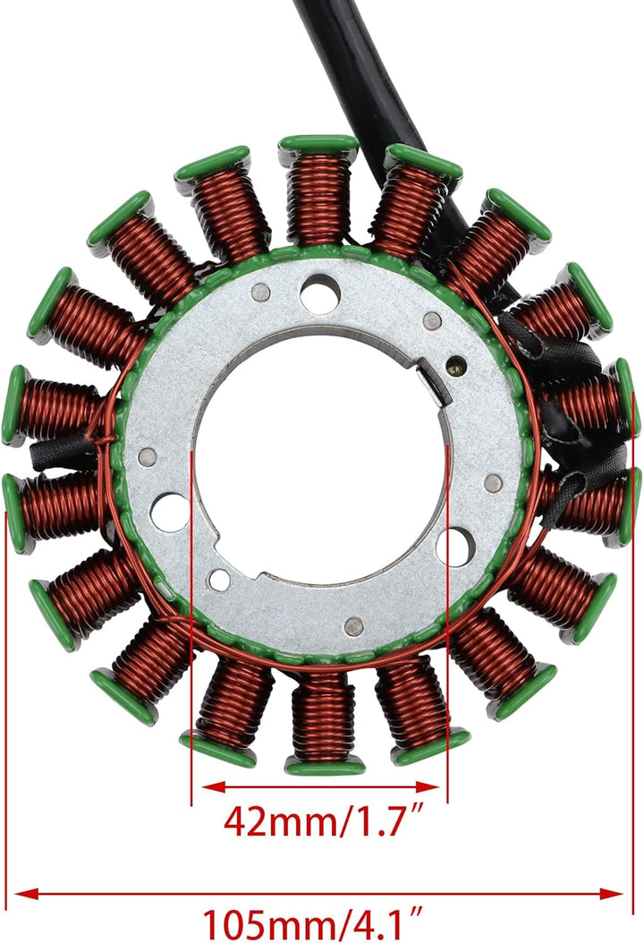 WOOSTAR 18 Spule 3 Draht Magneto Stator Ersatz für FZ6 FZ6N FZ6S Pocketbike 2004-2009 Motor, FZ6