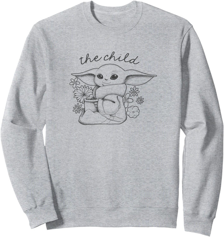 Star Wars The Mandalorian Flower Child Sweatshirt