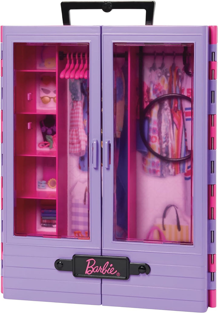 Barbie Kleiderschrank, Ultimate Closet, zum Organisieren von Barbie Kleidung und Accessoires, inkl.