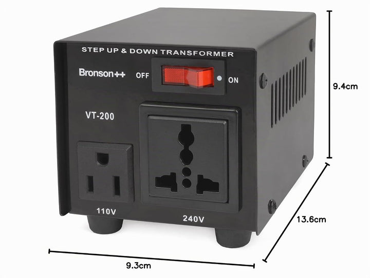 Bronson++ VT 200-110 Volt Spannungswandler Transformator Step-up/-down Konverter - Bronson 200 Watt