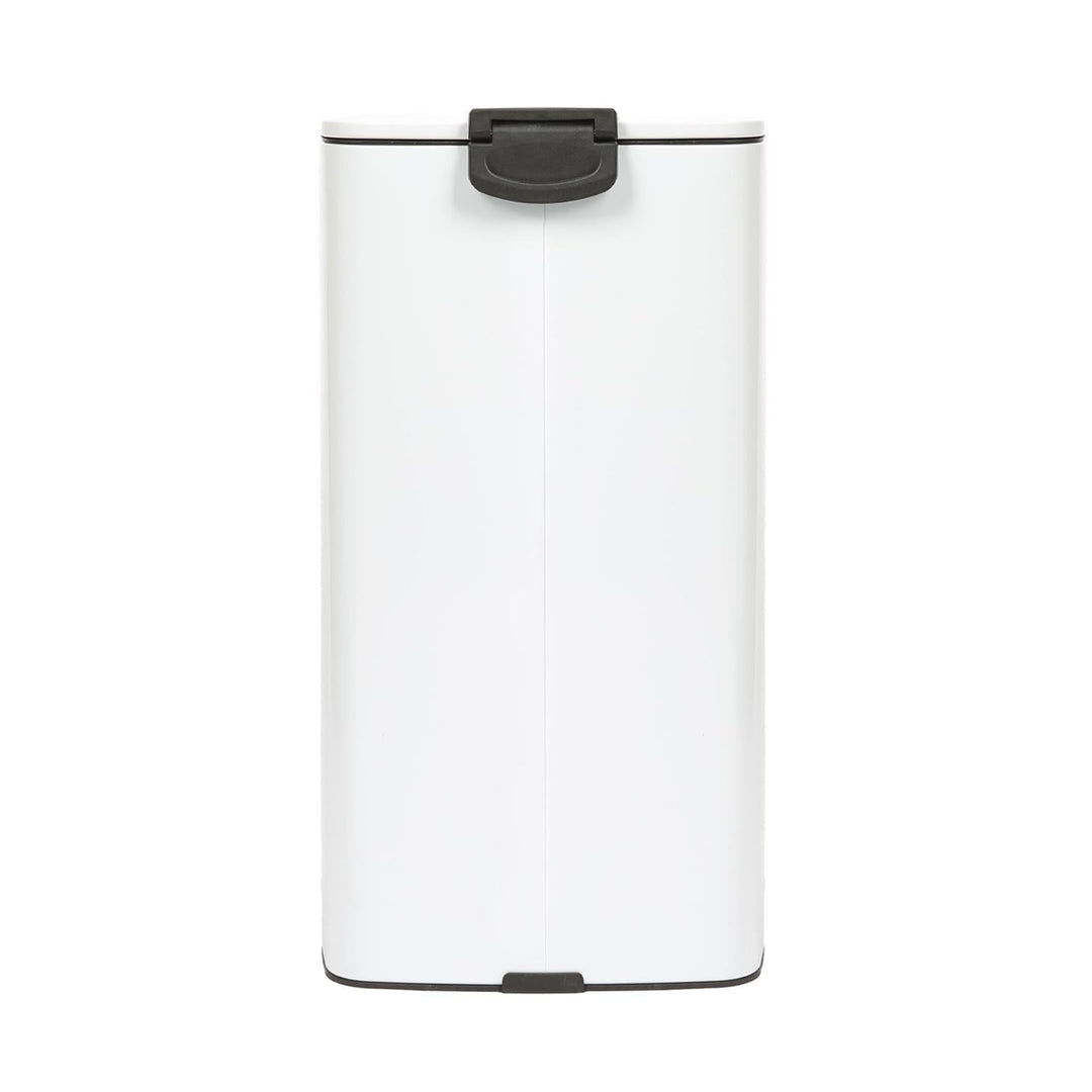 Harbour Housewares 30L Edelstahl Treteimer Weiss Square Küchenmülleimer | 30L quadratischer Edelstah