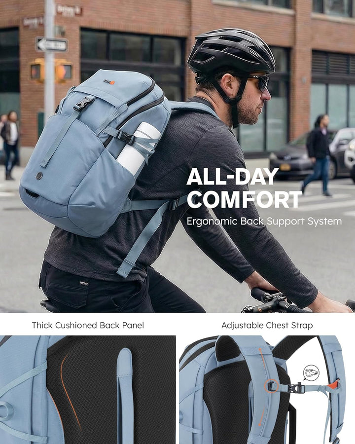 Tolaccea Reiserucksack Handgepäck Flugzeug 30L - Business Rucksack mit 15,6 Zoll Laptopfach, Arbeits