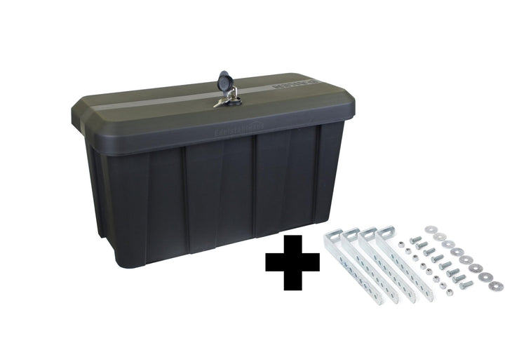 Deichselbox Daken Blackit Lite, Werkzeugkasten, Gurtkiste, Anhängerbox, Staukiste, Daken B24-2 + Ver
