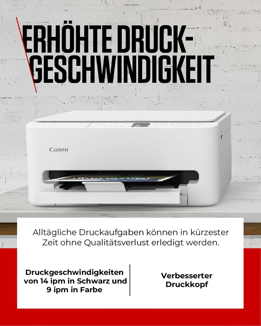 Canon PIXMA TS6550I - WLAN-Multifunktionsdrucker mit Papierkassette und Frontbedienung | Kabelloses