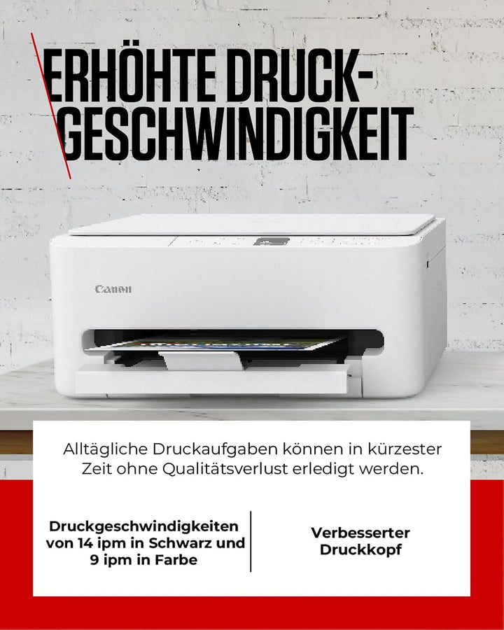 Canon PIXMA TS6550I - WLAN-Multifunktionsdrucker mit Papierkassette und Frontbedienung | Kabelloses
