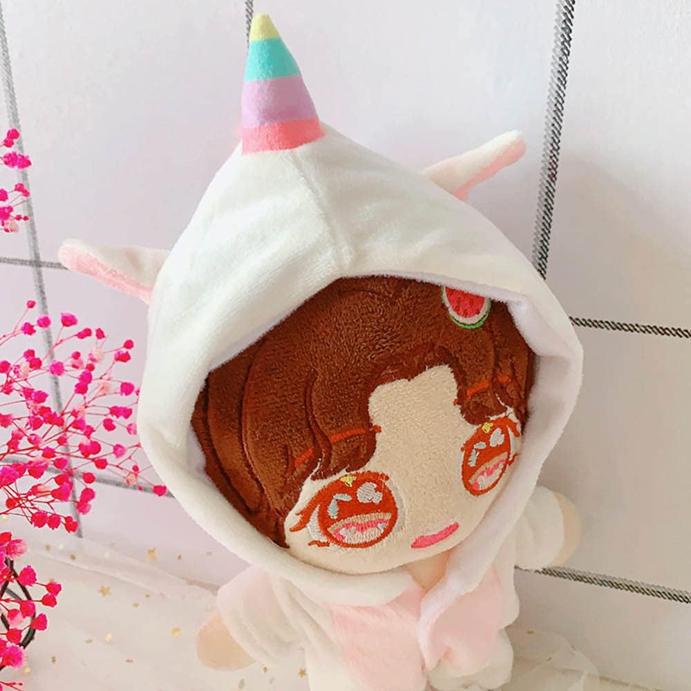 niannyyhouse Dinosaurier Hai Kuh Kaninchen Einhorn Anzug 20cm Plüsch Puppe Kleidung Strampler Schuhe