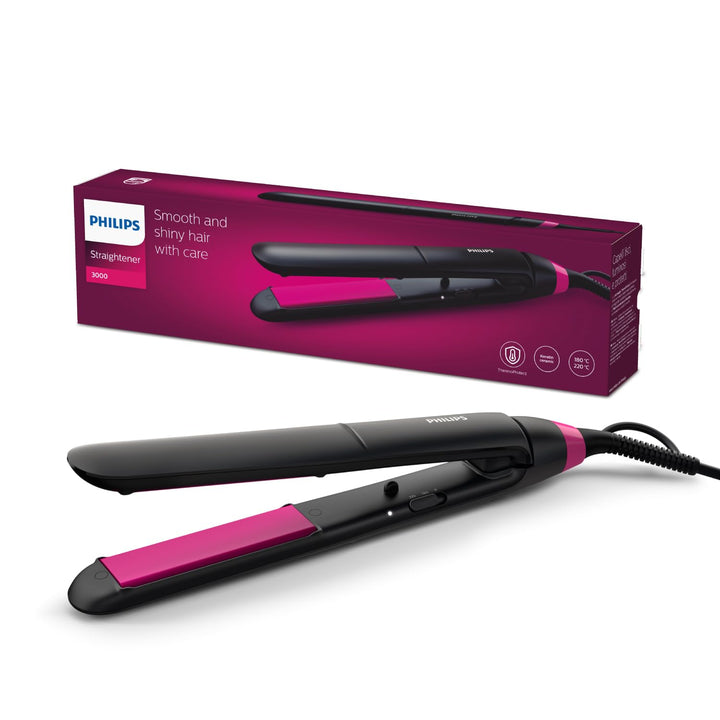 PHILIPS BHS375 / 00 Essential Straightener, ThermoProtect-Technologie, Keratin- und Keramikplatten,