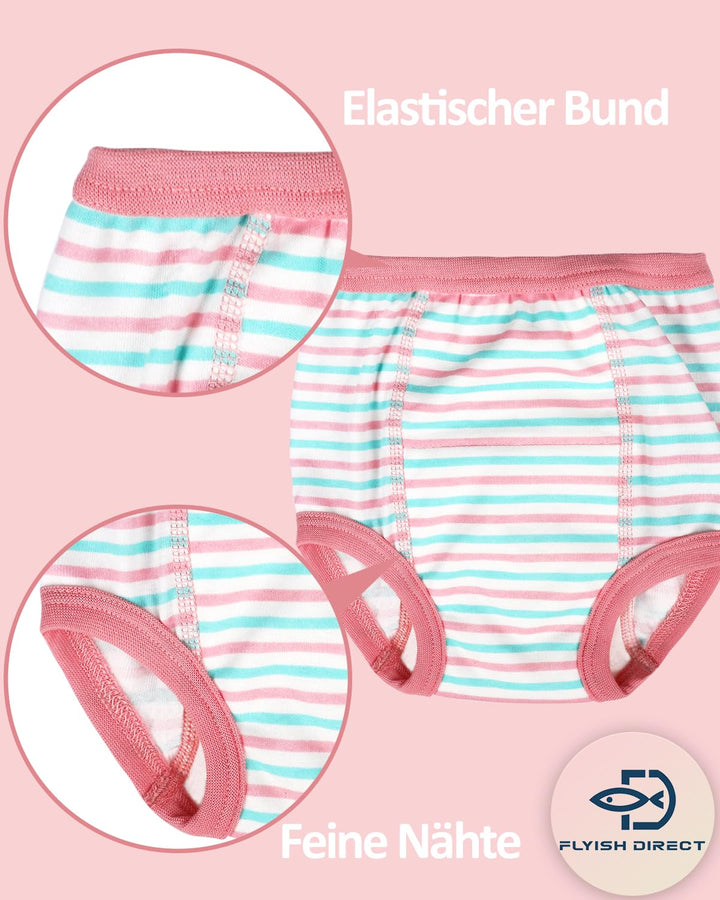 FLYISH DIRECT Töpfchen Trainingshose - Packung mit 6 Baby Trainingshosen Töpfchen Unterwäsche Kleink