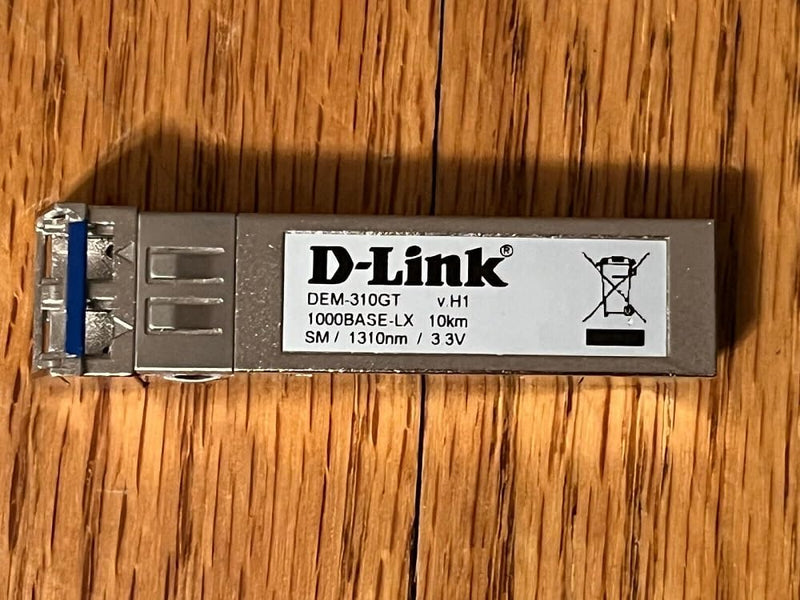 D-Link DEM-310GT 1-Port Mini GBIC Module (für 1000BaseLX, LC Duplex) Singlemode-Transceiver, Singlem