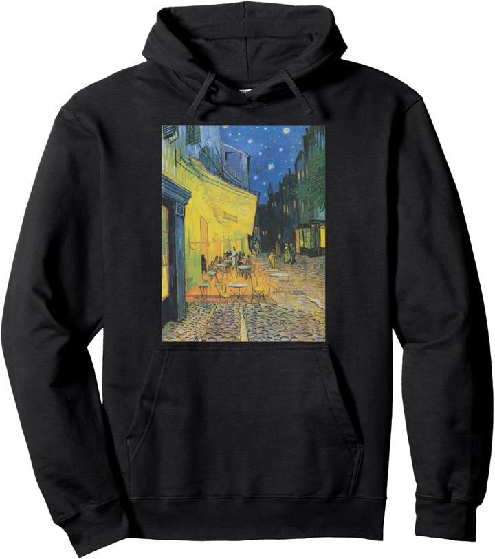 Vincent van Gogh's Cafe Terrasse bei Nacht Pullover Hoodie