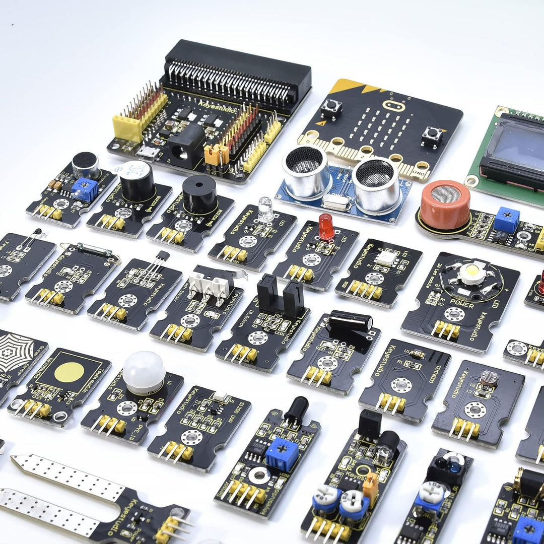 KEYESTUDIO BBC Micro:bit V2 37 In 1 Sensor Starto Kit | Microcontroller Starter Kit mit Microbit V2.