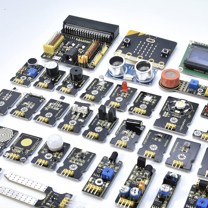 KEYESTUDIO BBC Micro:bit V2 37 In 1 Sensor Starto Kit | Microcontroller Starter Kit mit Microbit V2.