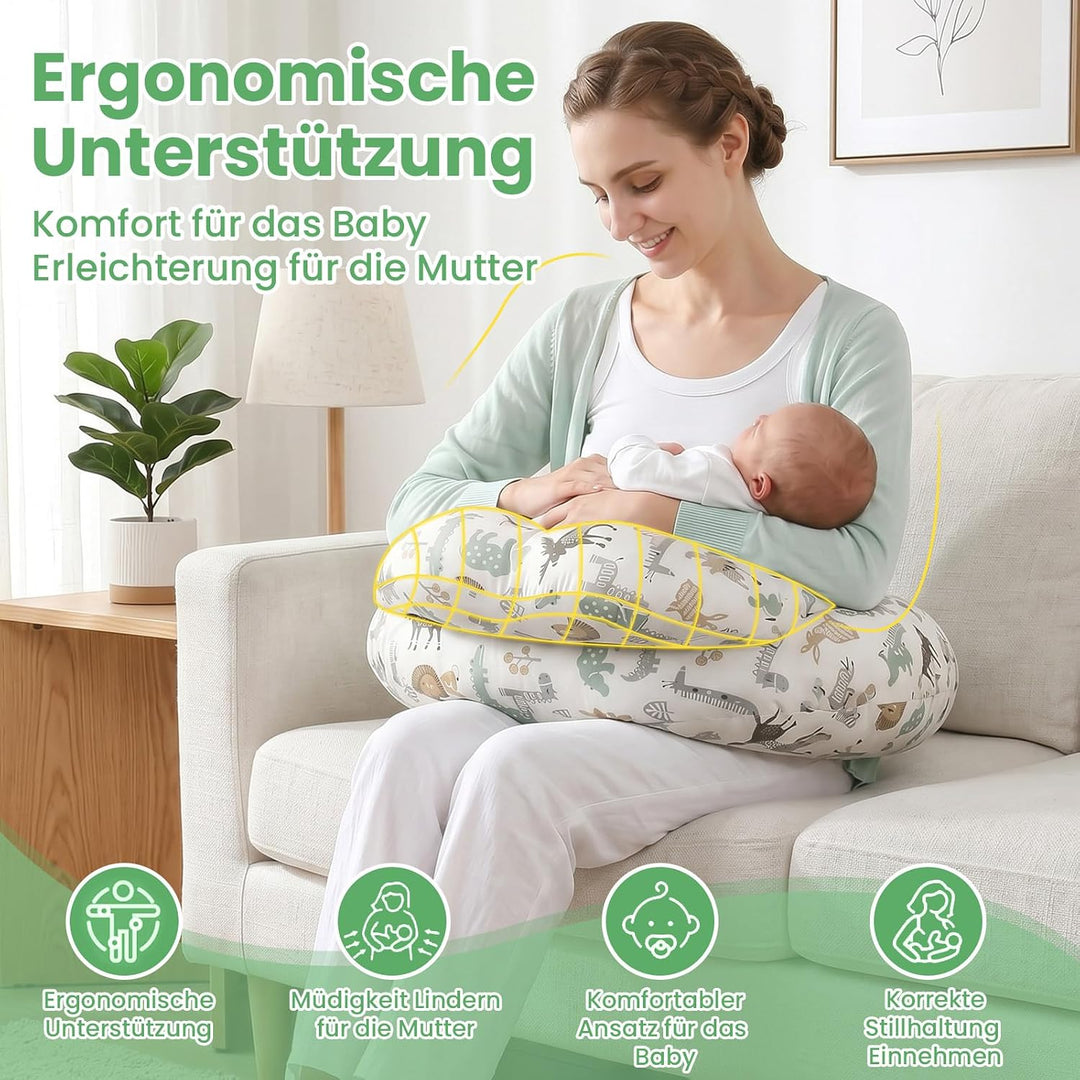 SHANNA Stillkissen XXL, Flaschenfütterung Still Kissen, Multifunktionales Nursing Breastfeeding Pill