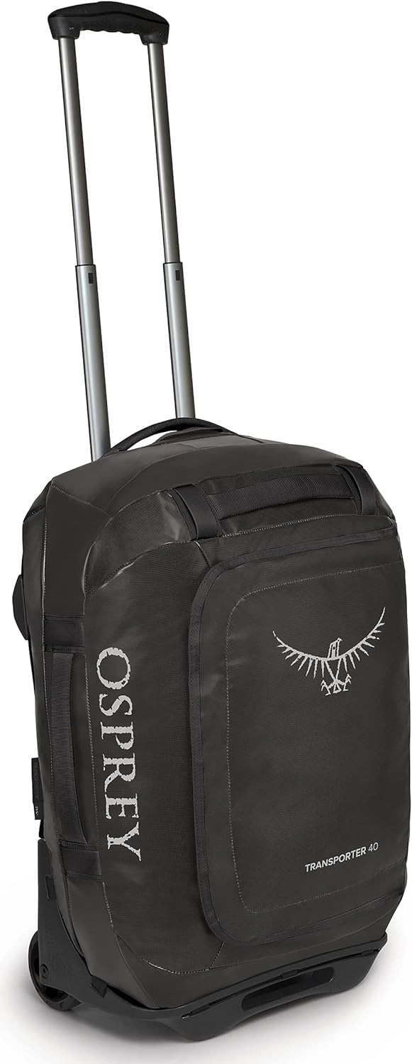 Osprey Unisex – Erwachsene Rolling Transporter 40 Duffel Bag Einheitsgrösse Schwarz, Einheitsgrösse