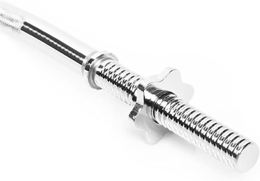 Spokey Unisex Lykos Stahl Combo Griffstück Curl Bar, Silber, 120 cm
