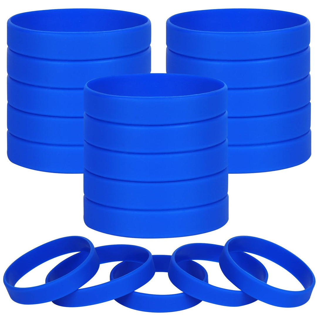 100 Stück Silikon Armbänder, Sport Party Gummi Elastic Armband Grosshandel Bulk-Armband für Kinder E