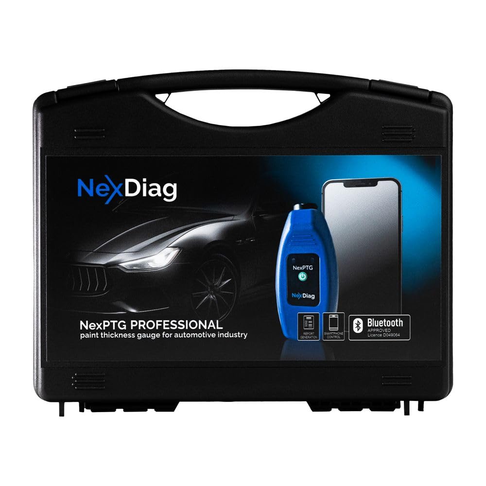 NexPTG Professional Lackmessgerät Auto mit App für iOS & Android| Professionelles lackdickenmessgerä