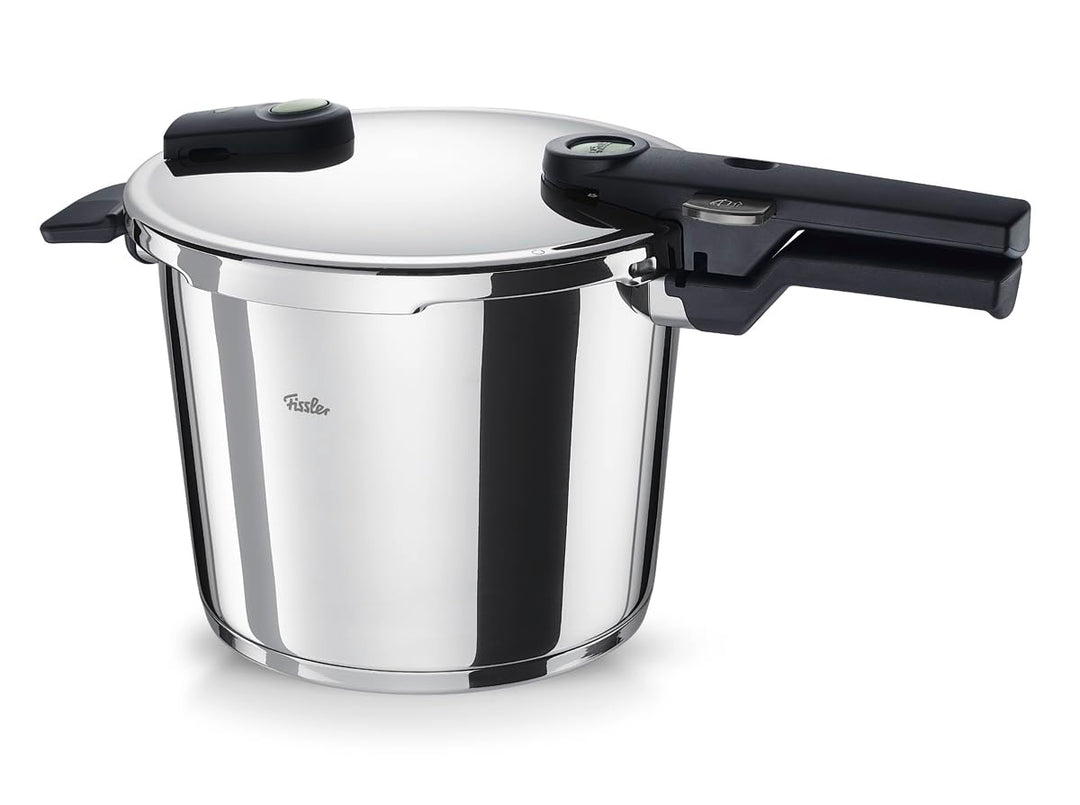 Fissler Vitaquick® Elemental Schnellkochtopf 6,0 L (Ø 22 cm) salbeigrün – Made in Germany, bis zu 70