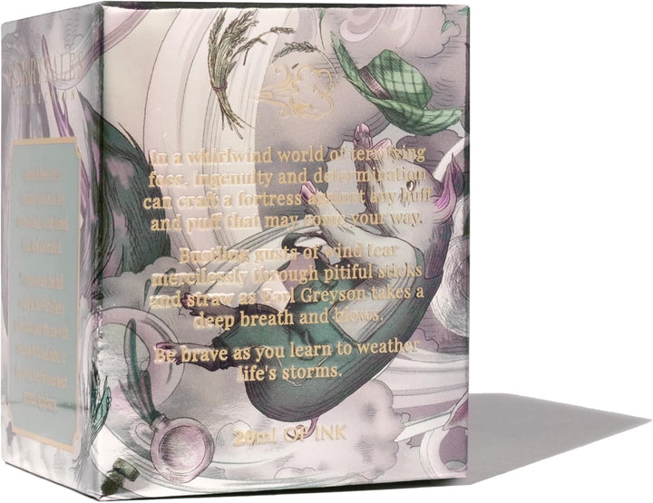 Ferris Wheel Press Fountain Pen Ink, FerriTales Collection, Deep Eucalyptus with Duochrome green/pin