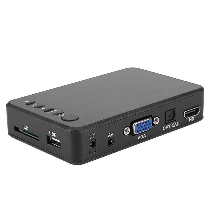 ASHATA HDMI Mediaplayer, Mini 1080P 4K Full-HD Ultra HDMI Digitaler Multimediaplayer mit Adapter und