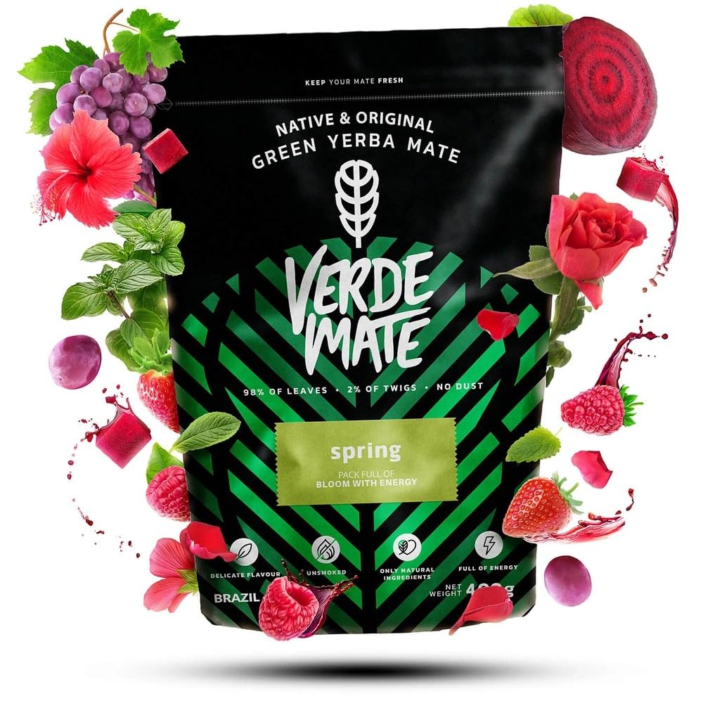 Mate Tee Set Verde Mate Fantasy, Spring & Rainbow 3x400g - Brasilianische Yerba Mate - 5mm Grobe Blä