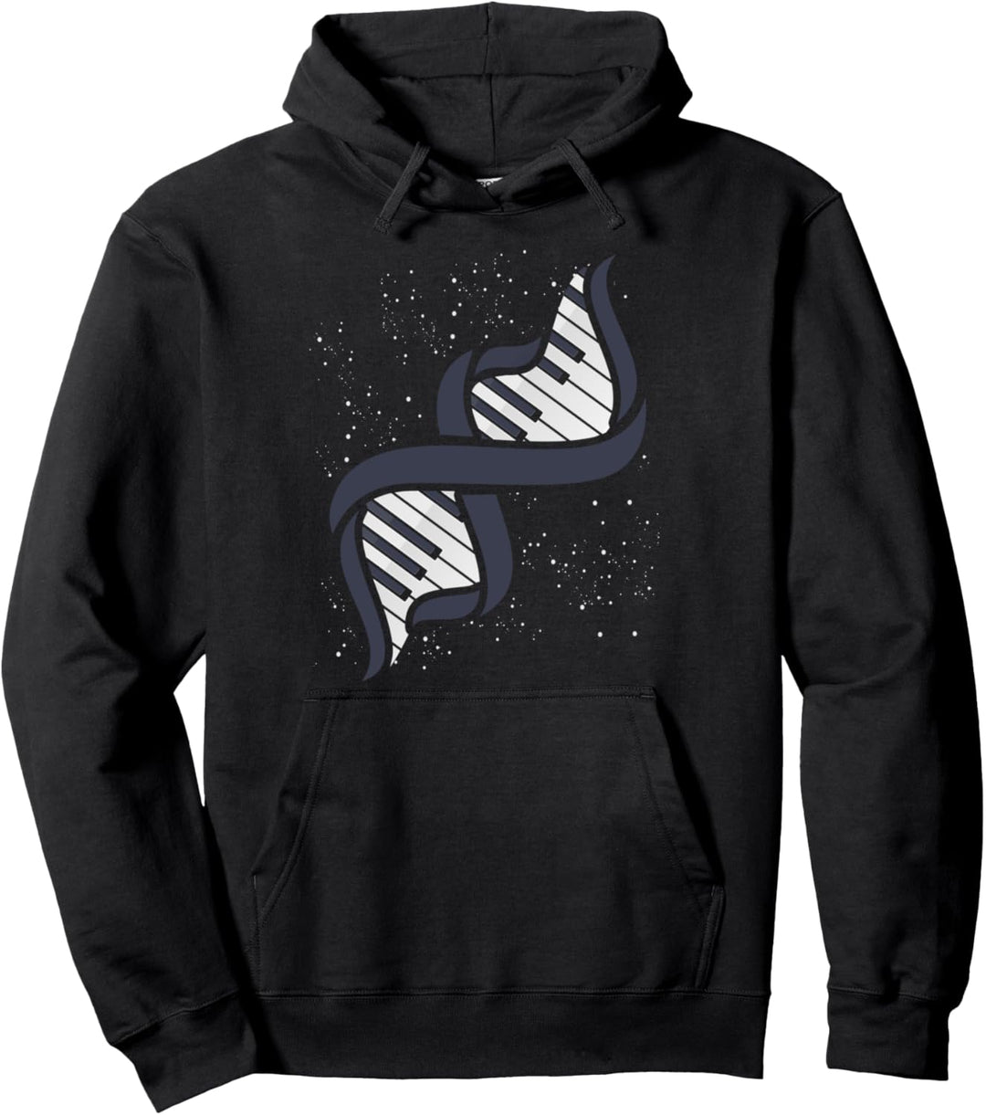 Pianisten Geschenk DNA Klavier Pullover Hoodie