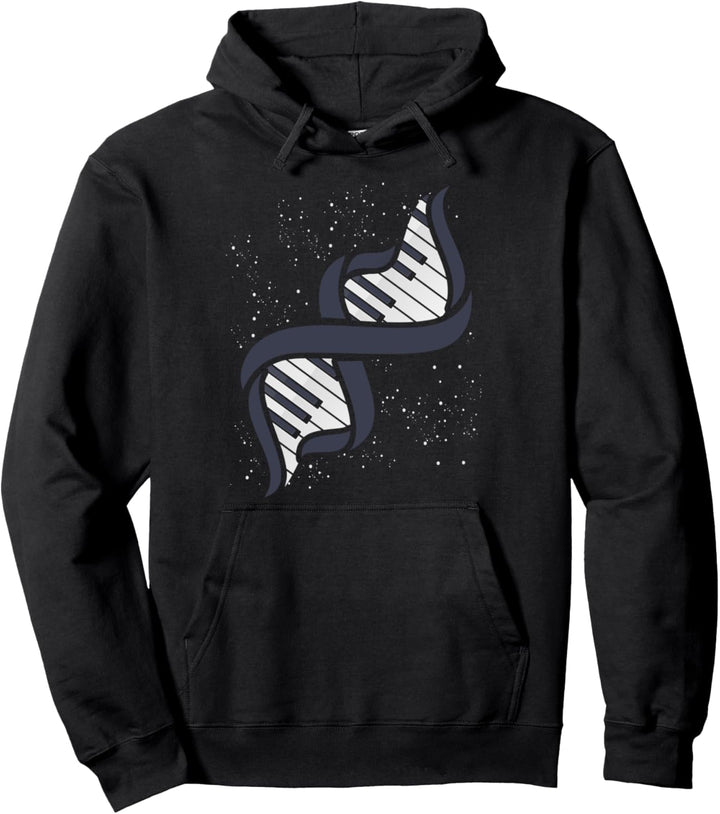 Pianisten Geschenk DNA Klavier Pullover Hoodie