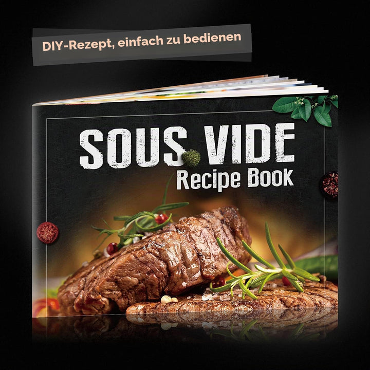 Sous Vide Garer Sous Vide Stick aus Edelstahl, Slow Cooker mit LED Touch-Display, 1000W Sous-vide Ga