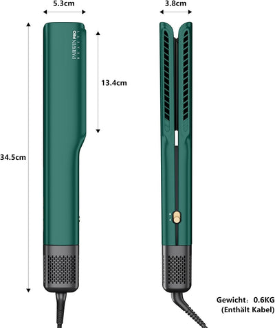 Air Glätteisen, PARWIN PRO BEAUTY Hair Airstyler - Nass bis Trocken, Ohne Heizplatten, Ohne Hitzesch