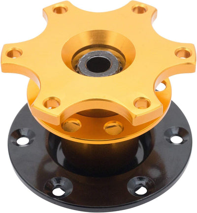 Auto Lenkrad Schnellspanner Nabe Universal Racing/Rallye/Motorsport Boss Hub Lenkrad Anpassung (Gold