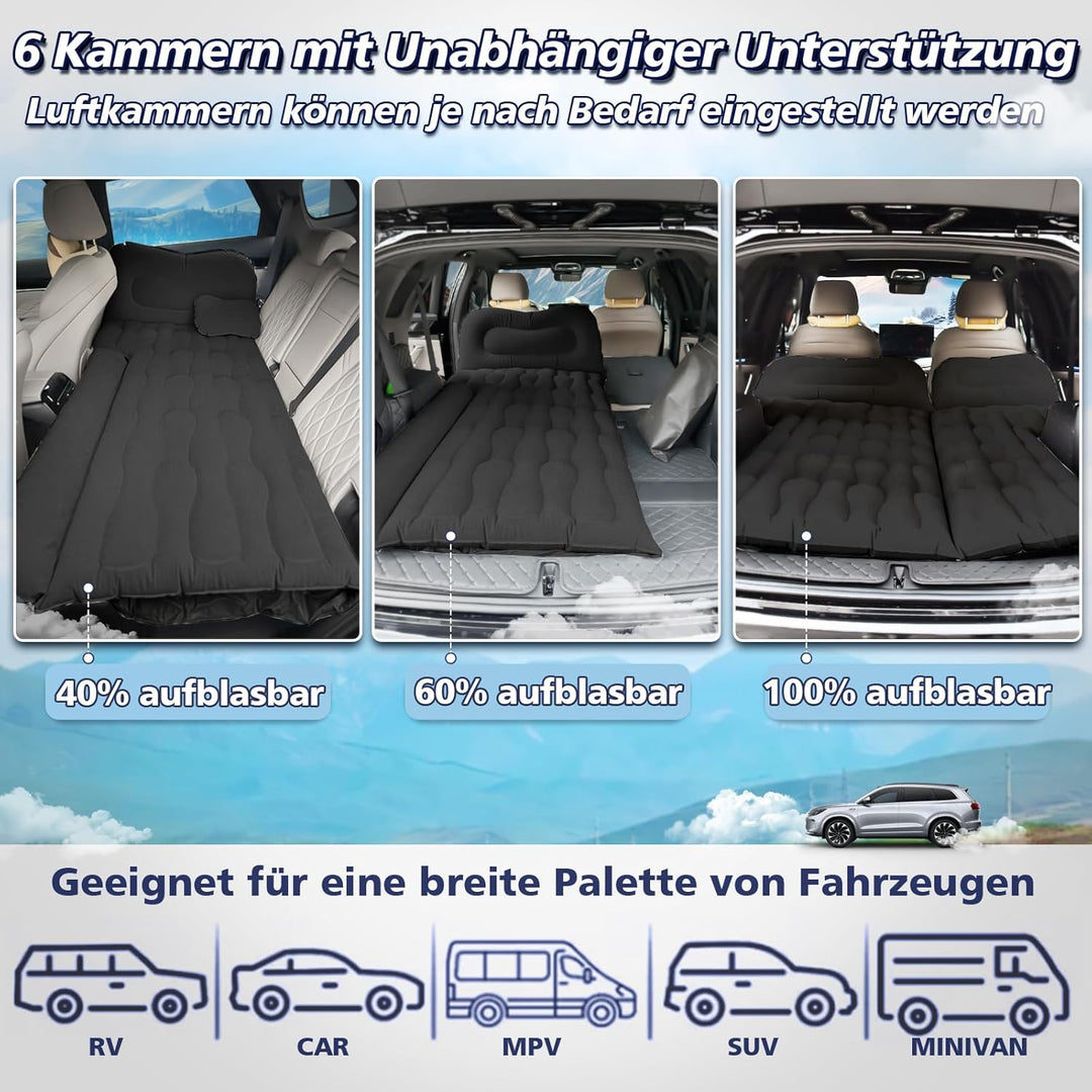 FORMIZON SUV Aufblasbare Matratze, 180 * 140cm Auto Luftmatratze, Aufblasbare Matratze Kofferraum mi