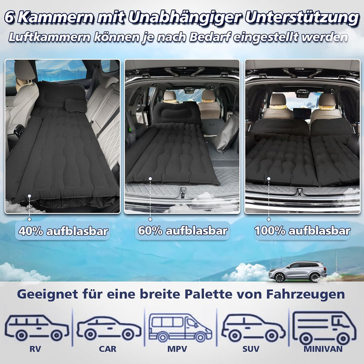 FORMIZON SUV Aufblasbare Matratze, 180 * 140cm Auto Luftmatratze, Aufblasbare Matratze Kofferraum mi