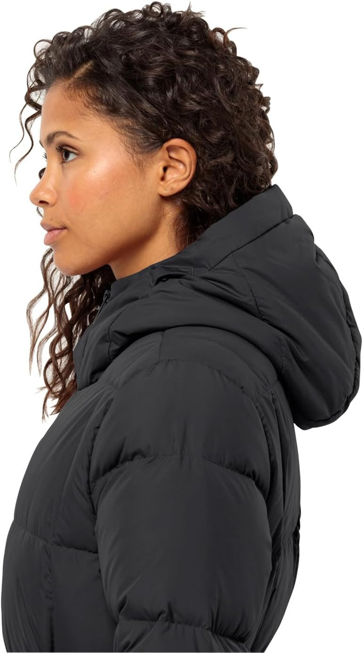 Jack Wolfskin Damen Frozen Lake Coat W Daunenmantel L Schwarz, L Schwarz