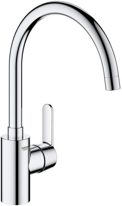 GROHE Get - Einhand-Spültischbatterie (Schwenkbereich wählbar: 0° / 150°, Einlochmontage, flexible A