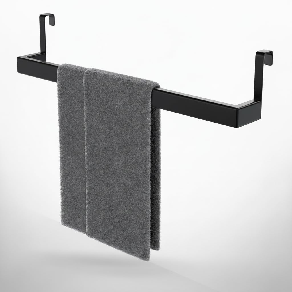 DEELIA® Geschirrtuchhalter Küche | Handtuchhalter ohne Bohren zum Einhängen am Küchenschrank | inkl.