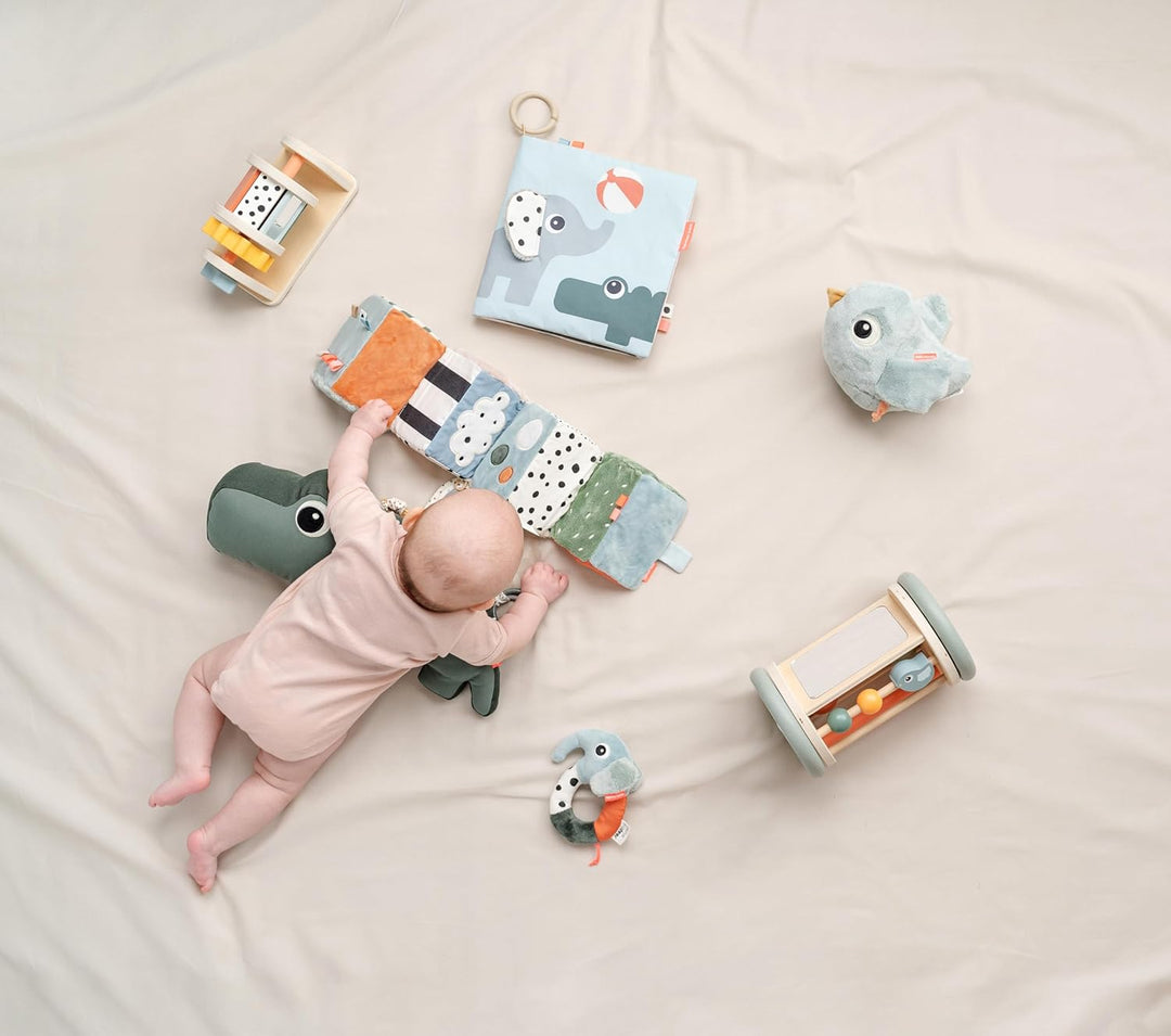 Done by Deer Activity-Rolle Birdee Colour Mix - Baby Montessori Motorikspielzeug zur Stimulierung de