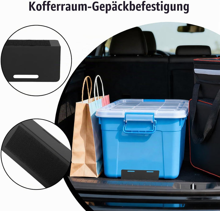 6 Kofferraum Klett Fixierung Gepäckfixierung Kofferraum Organizer