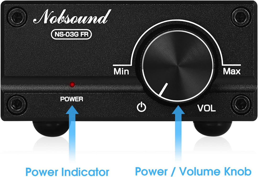 Nobsound 100W Full Frequency Mono Channel Digital Power Amplifier Audio Mini Amp with Power Supply (