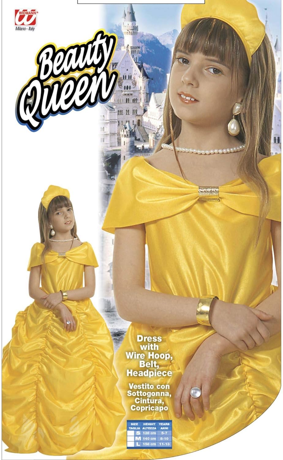 WIDMANN 38728 COSTUME BELLA 11/13 BEAUTY QUEEN BELLA BESTIA #3872 158, 158