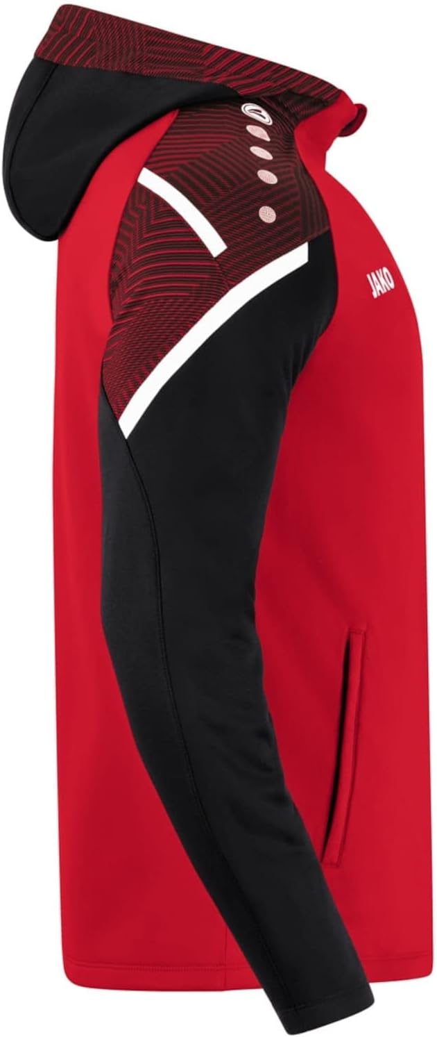 JAKO Damen Kapuzenjacke Performance, Royal/Weiss/Marine, 34, 6897 128 Rot/Schwarz, 128 Rot/Schwarz